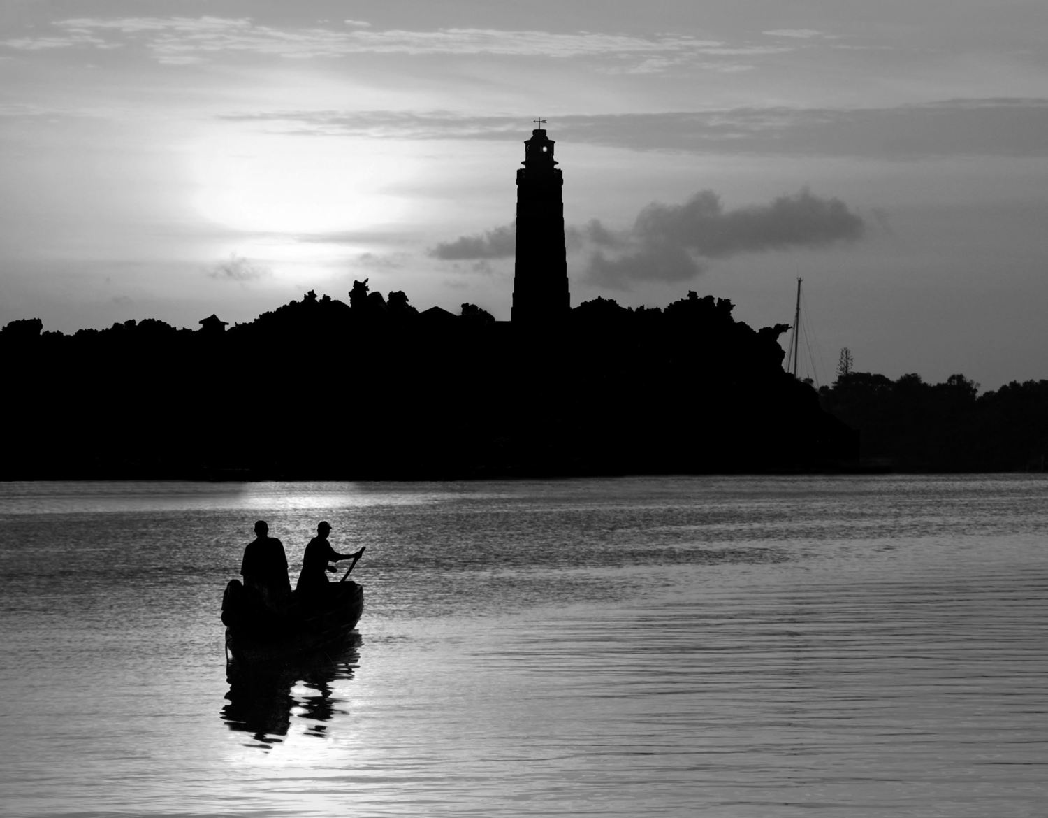 Hopetown Lighthouse at Sunset