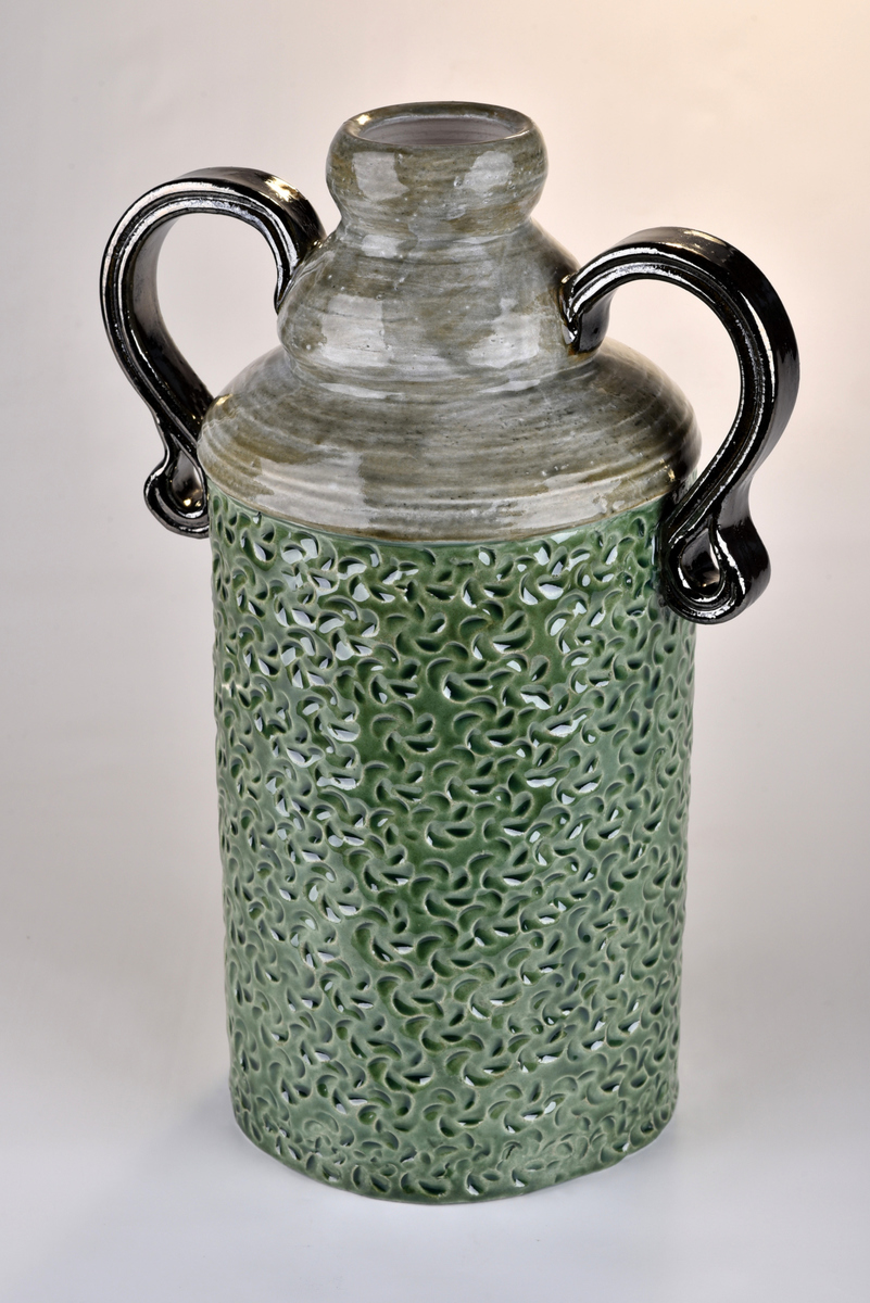 Green Natlie Cylinder Vase