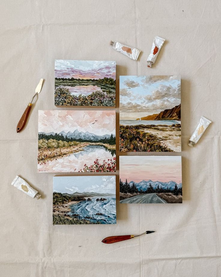 little oil paintings