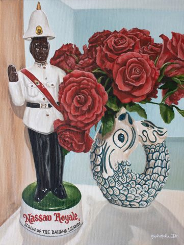 Daniella's Roses in Fish Vase